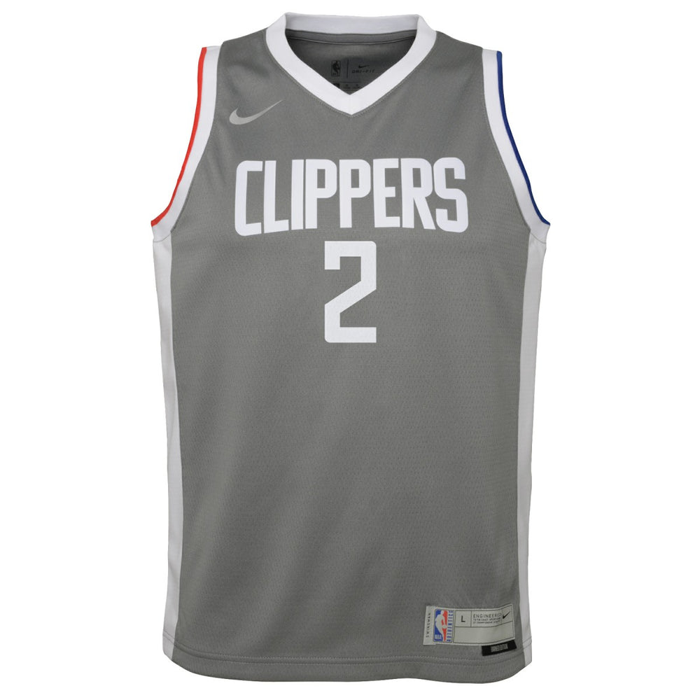 Kawhi Leonard LA Clippers Youth 2020/21 Swingman Player Jersey Gray - Earned Edition outlet