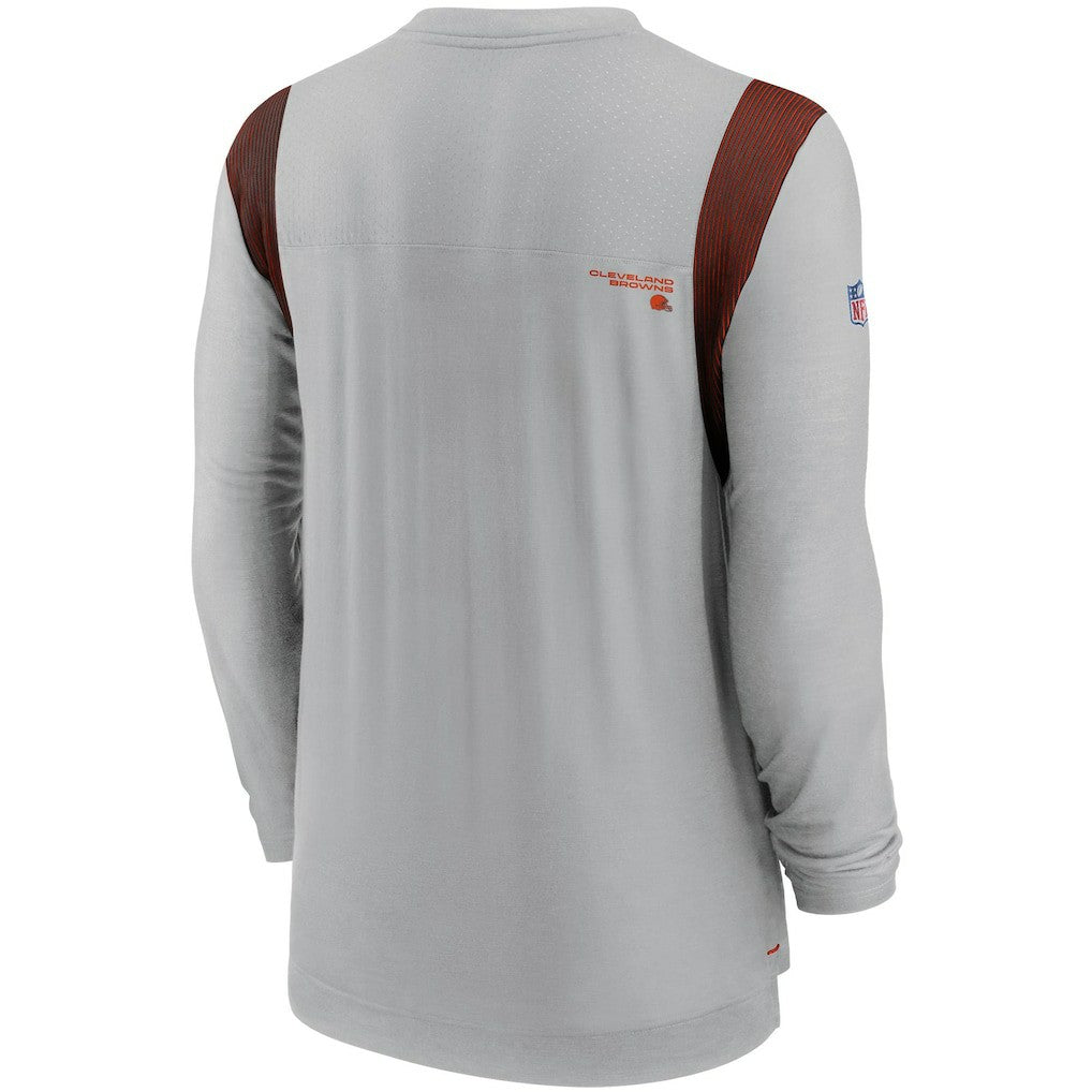 Cleveland Browns Sideline Player UV Performance Long Sleeve T-Shirt - Gray outlet