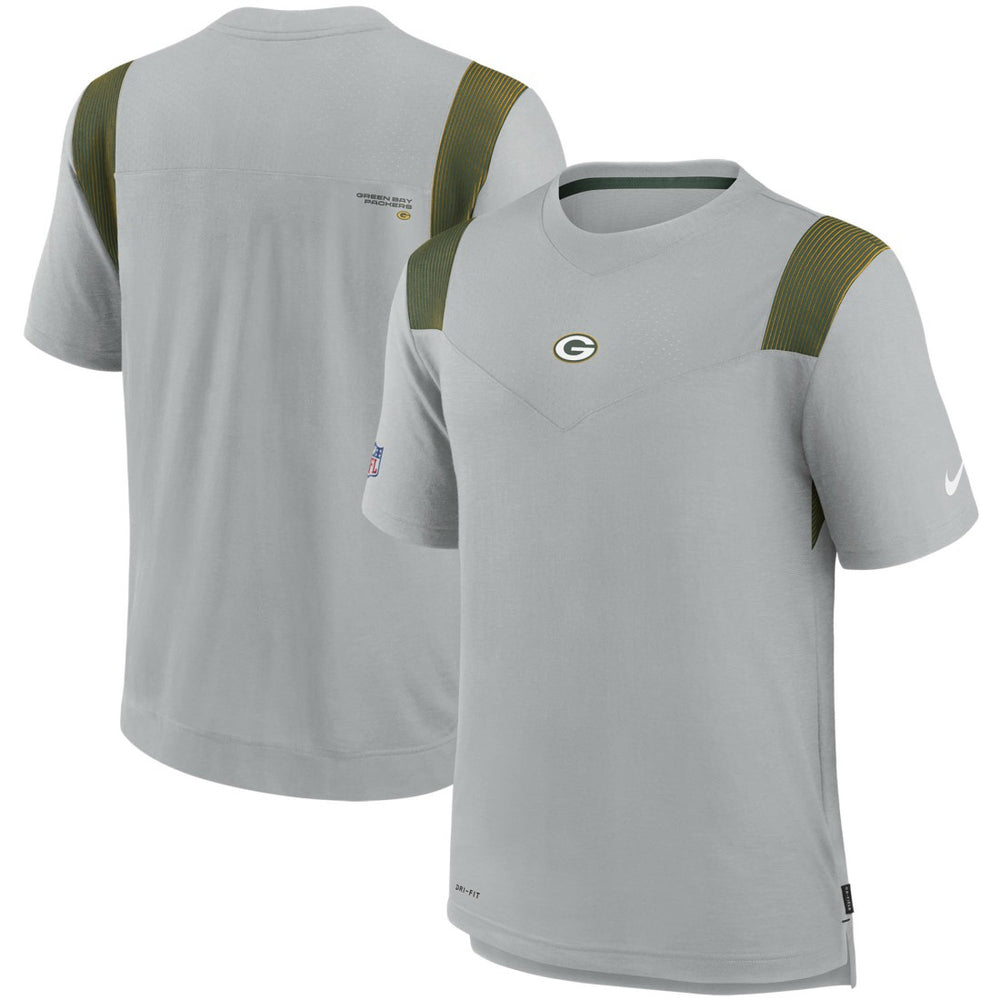 Green Bay Packers Sideline Player UV Performance T-Shirt - Gray for sale