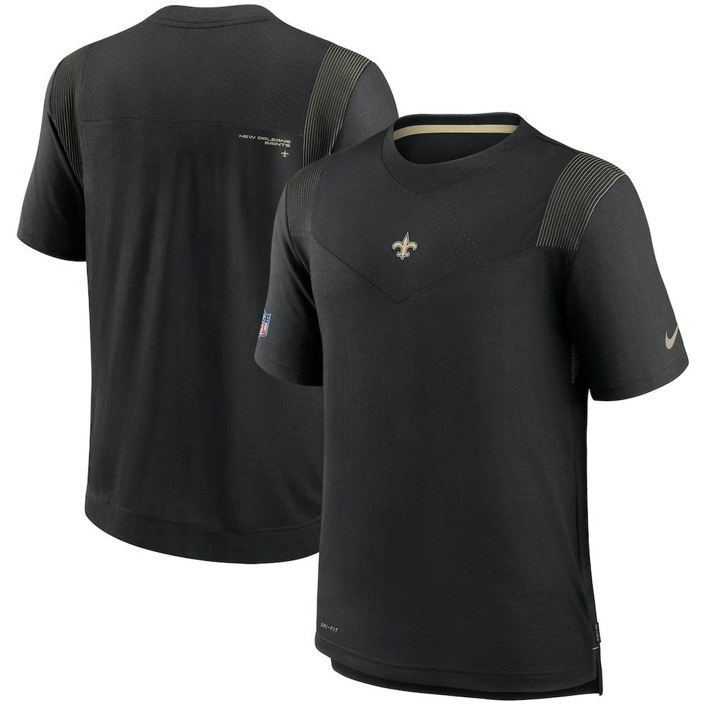 New Orleans Saints Sideline Player UV Performance T-Shirt - Black on sale
