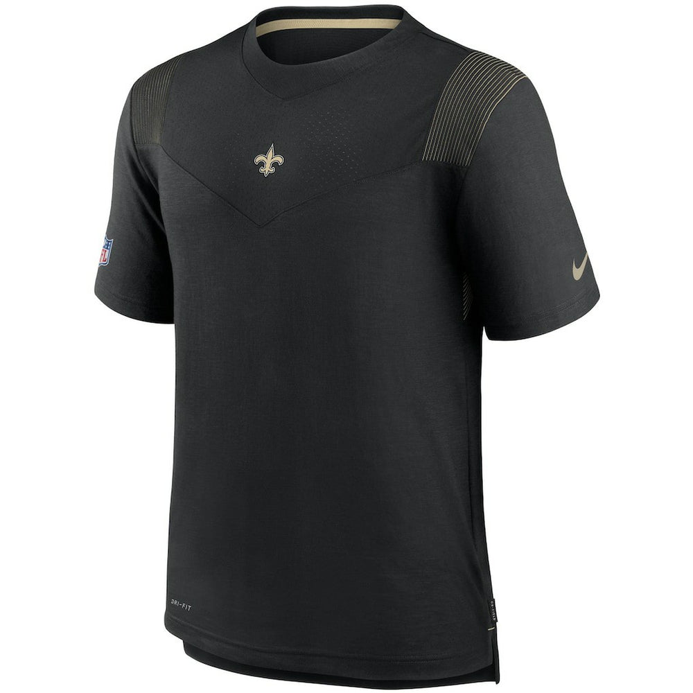 New Orleans Saints Sideline Player UV Performance T-Shirt - Black on sale