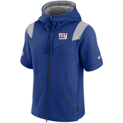 New York Giants Sideline Showout Short Sleeve Full-Zip Hoodie - Royal for sale