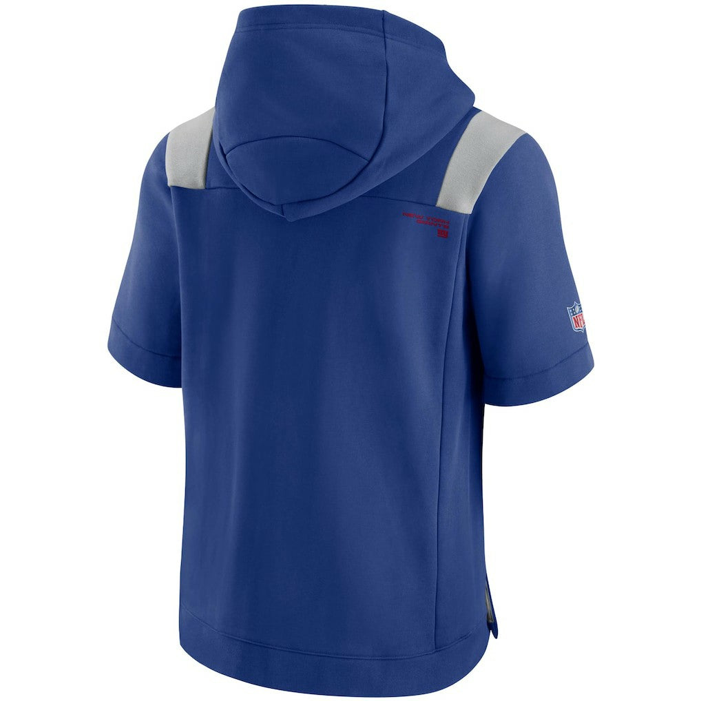 New York Giants Sideline Showout Short Sleeve Full-Zip Hoodie - Royal for sale