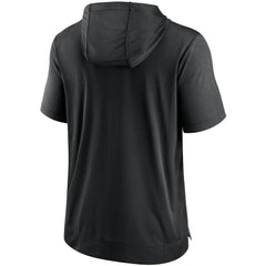 Las Vegas Raiders Performance Hoodie T-Shirt - Heathered Charcoal/Black on sale