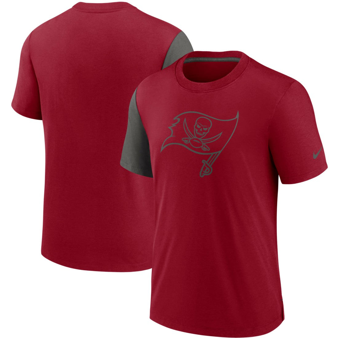 Tampa Bay Buccaneers Pop Performance T-Shirt - Red/Pewter for sale