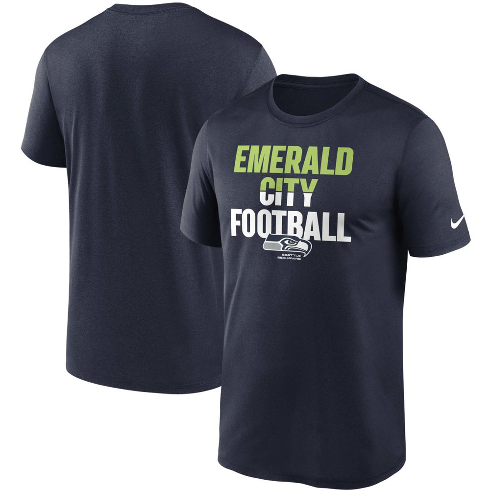 Seattle Seahawks Legend Local Phrase Performance T-Shirt - College Navy discount