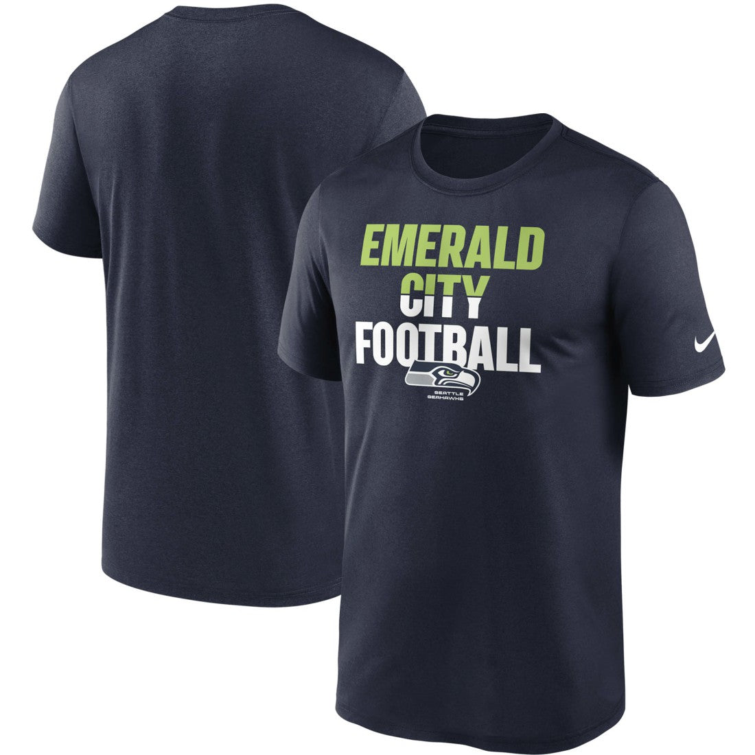 Seattle Seahawks Legend Local Phrase Performance T-Shirt - College Navy discount
