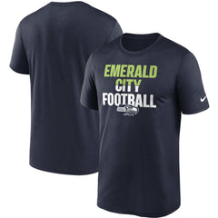 Seattle Seahawks Legend Local Phrase Performance T-Shirt - College Navy discount