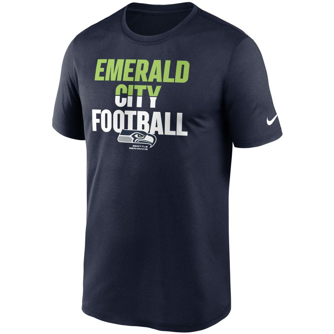 Seattle Seahawks Legend Local Phrase Performance T-Shirt - College Navy discount