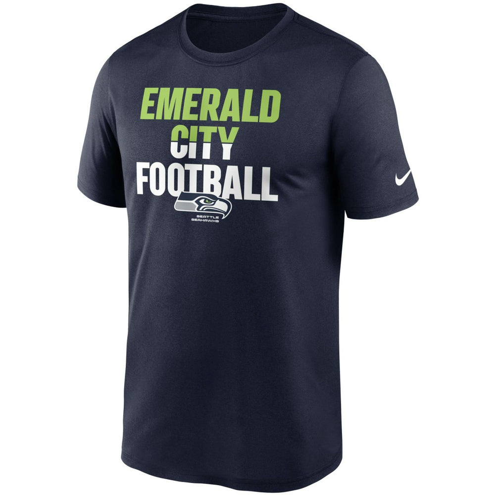 Seattle Seahawks Legend Local Phrase Performance T-Shirt - College Navy discount