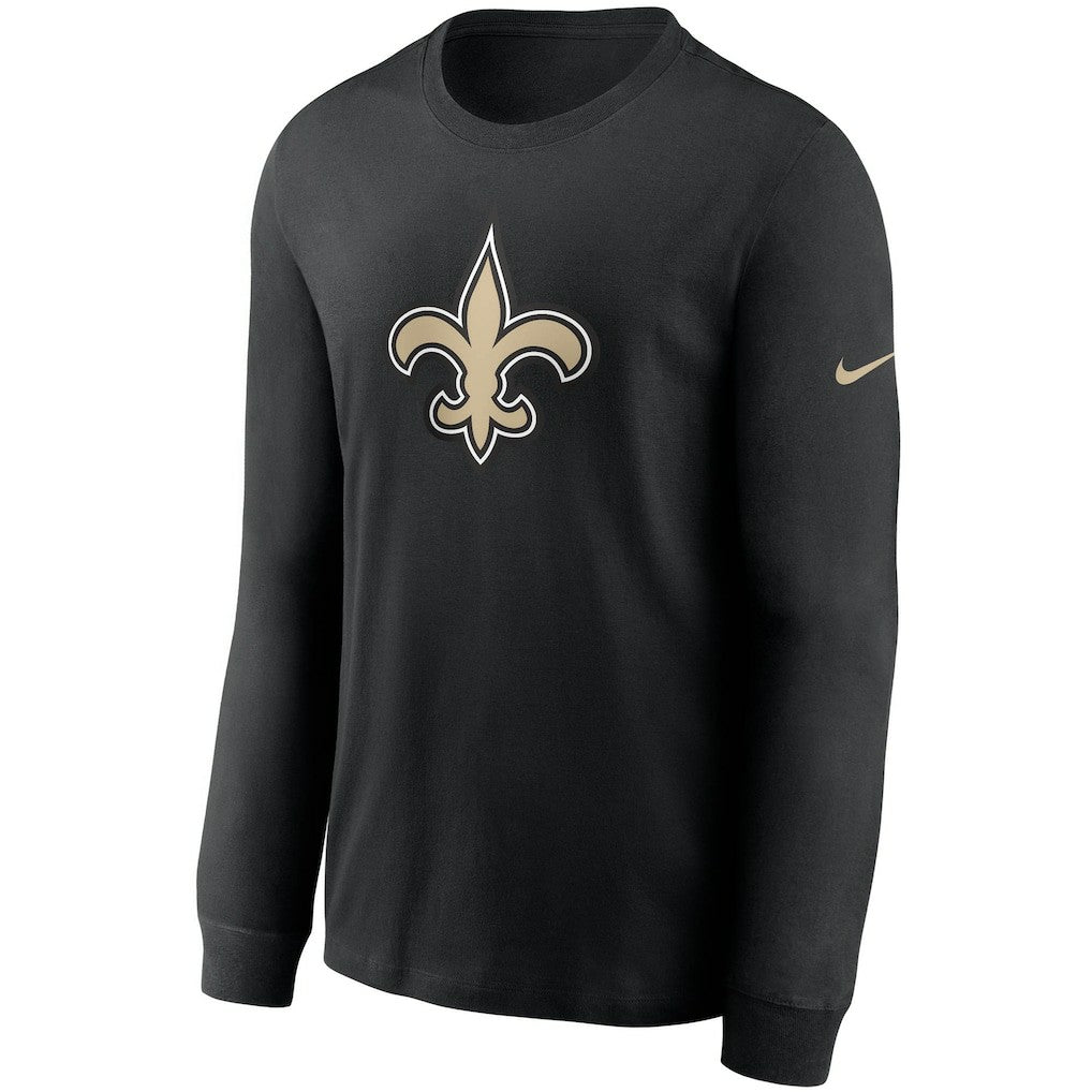 New Orleans Saints Primary Logo Long Sleeve T-Shirt - Black on sale
