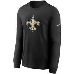 New Orleans Saints Primary Logo Long Sleeve T-Shirt - Black on sale