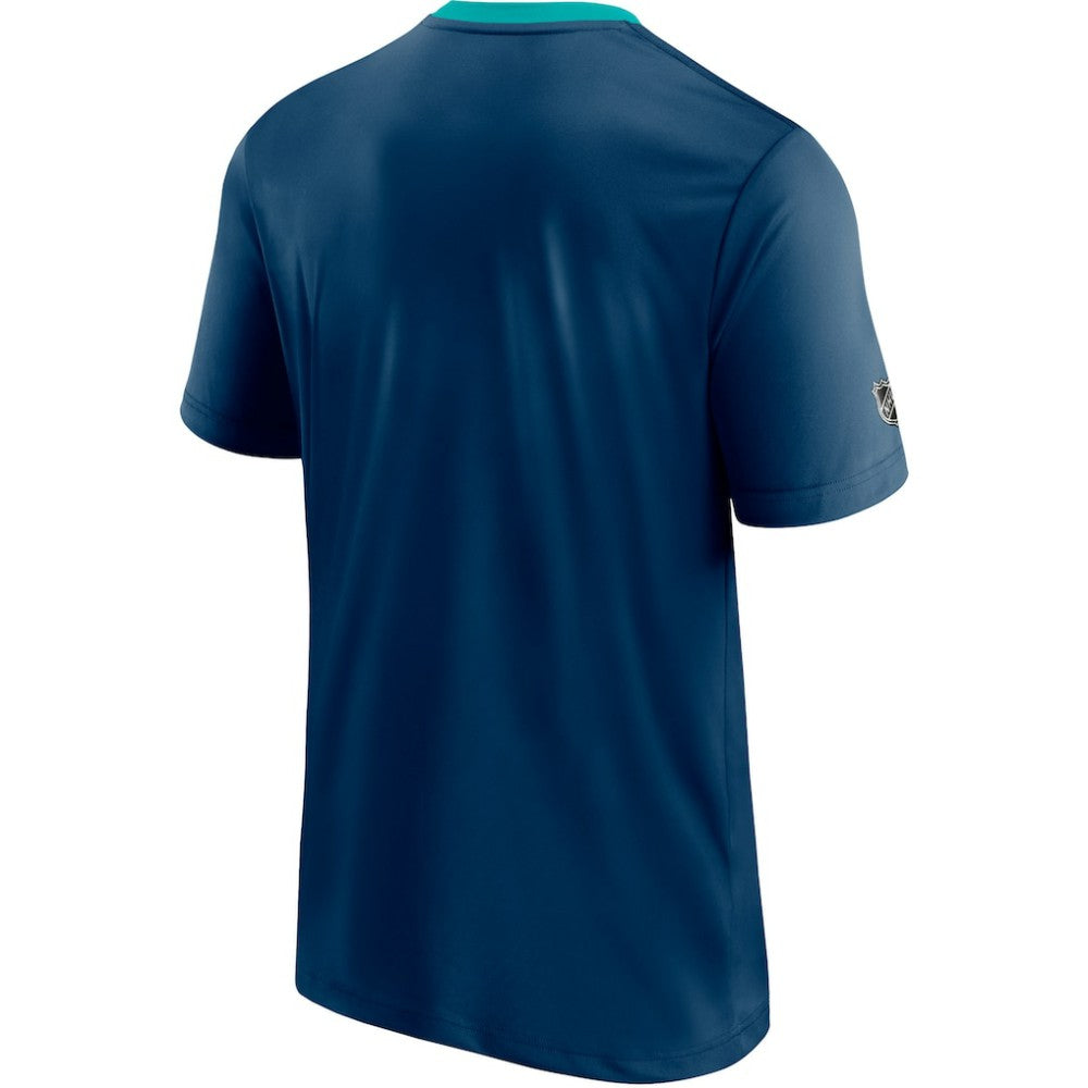 Seattle Kraken Fanatics Authentic Pro Locker Room T-Shirt - Deep Sea Blue T-shirts
