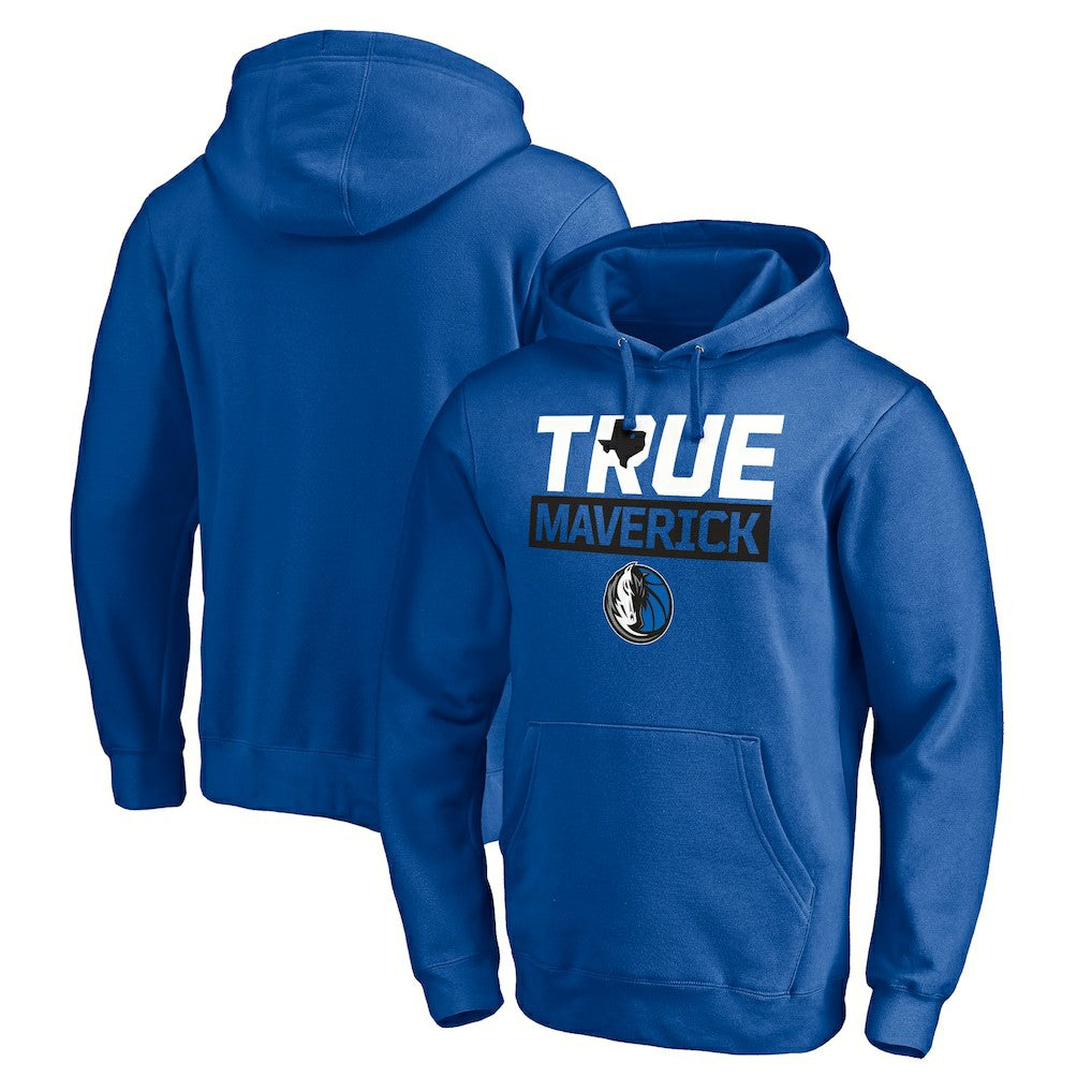 Dallas Mavericks Post Up Hometown Collection Fitted Pullover Hoodie sale - Blue online