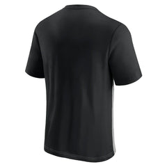 Atlanta Falcons Throwback Colorblock T-Shirt - Black/Heathered Gray on sale