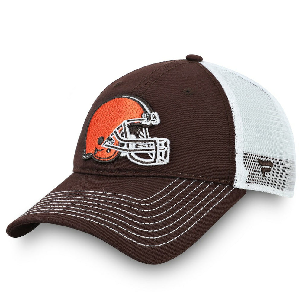 Cleveland Browns Fundamental Trucker Unstructured Adjustable Hat - Brown/White online