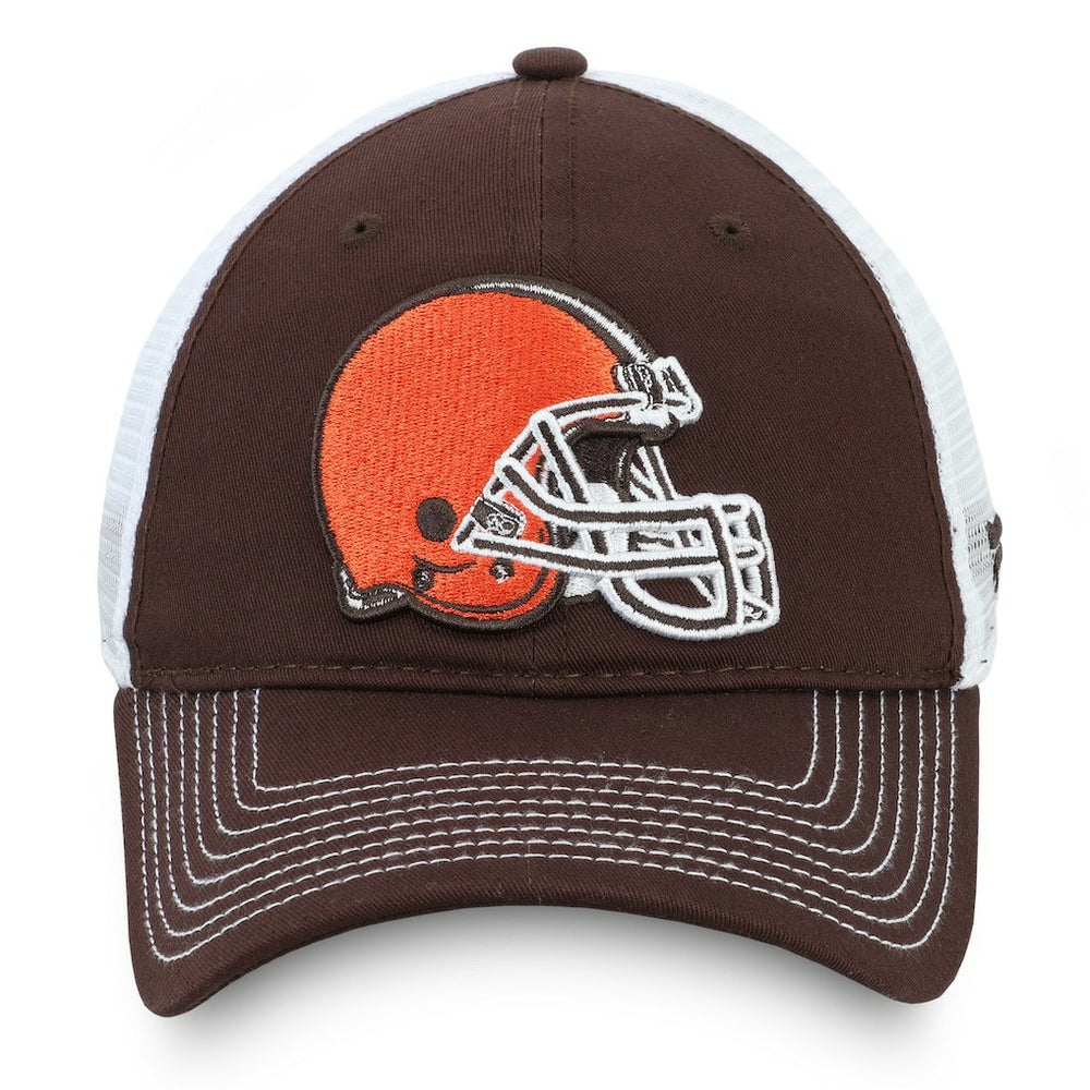 Cleveland Browns Fundamental Trucker Unstructured Adjustable Hat - Brown/White online