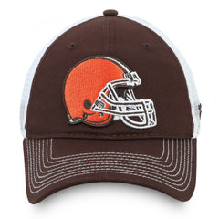 Cleveland Browns Fundamental Trucker Unstructured Adjustable Hat - Brown/White online