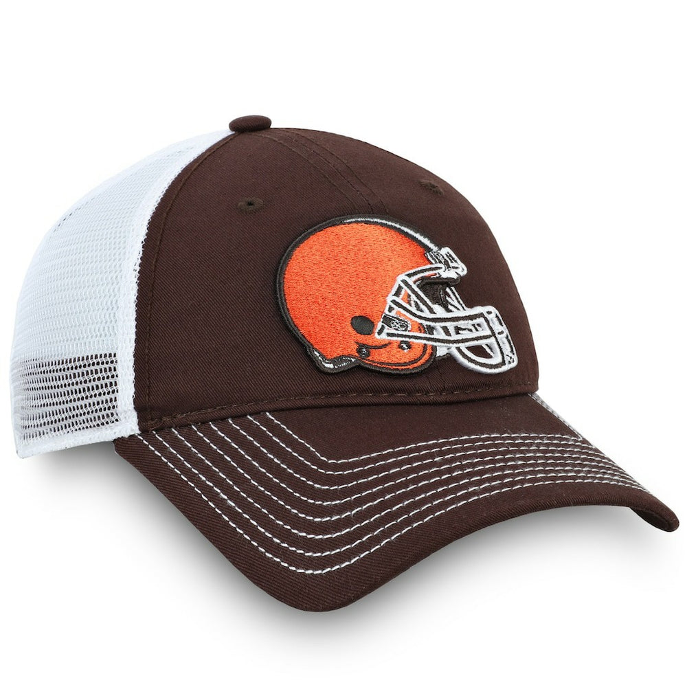 Cleveland Browns Fundamental Trucker Unstructured Adjustable Hat - Brown/White online