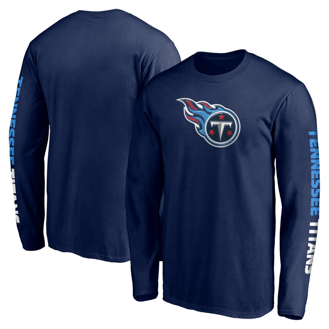 Tennessee Titans Front Runner Long Sleeve T-Shirt - Navy on sale