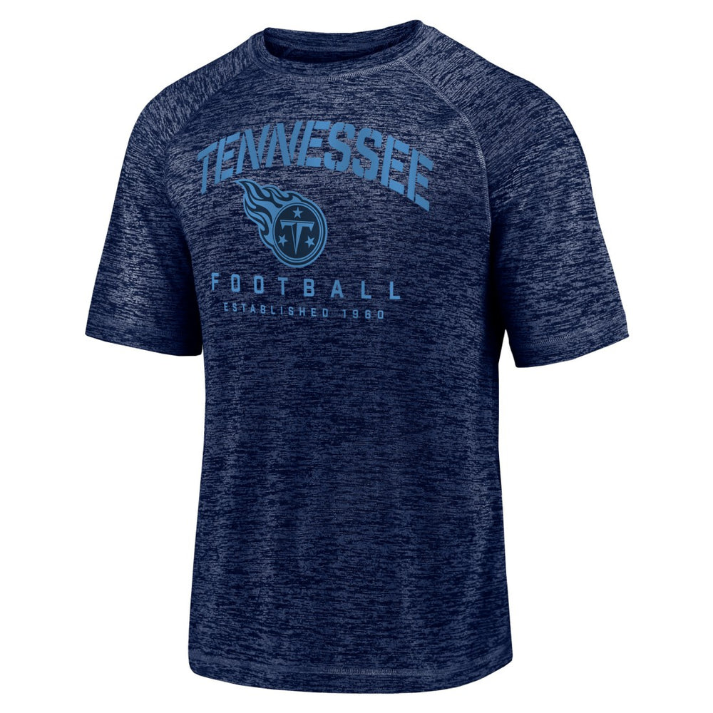 Tennessee Titans Shade Battle Ready Raglan Space-Dye T-Shirt - Navy online