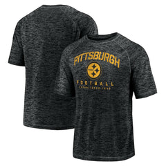 Pittsburgh Steelers Shade Battle Ready Raglan Space-Dye T-Shirt - Black for sale