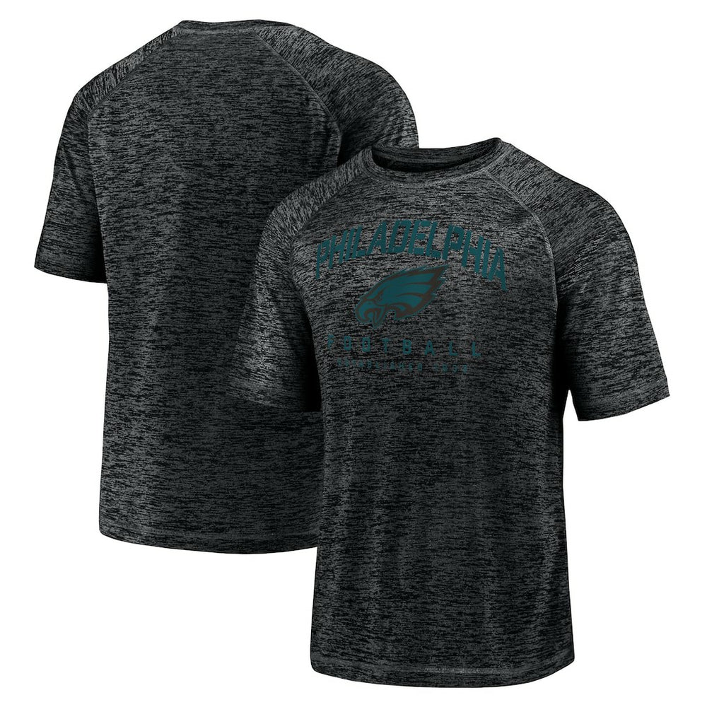 Philadelphia Eagles Shade Battle Ready Raglan Space-Dye T-Shirt - Black discount