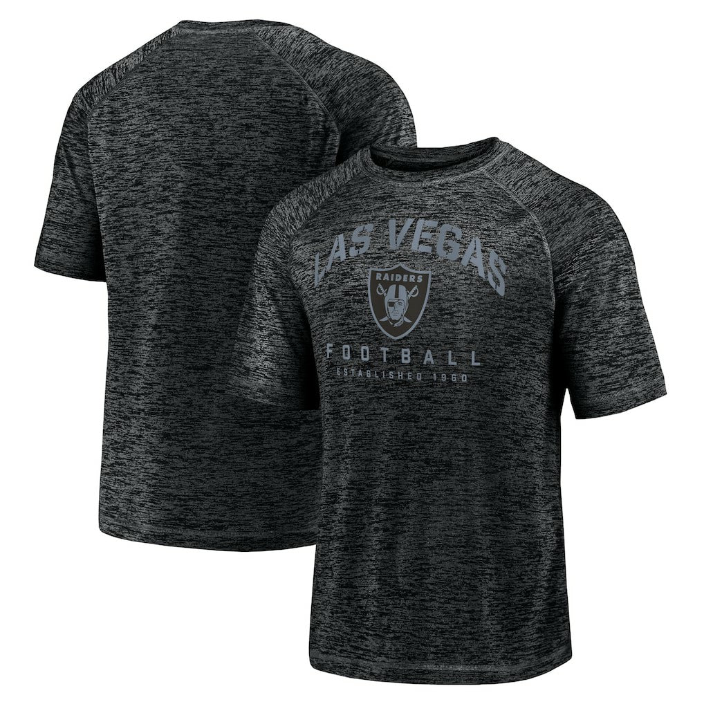 Las Vegas Raiders Shade Battle Ready Raglan Space-Dye T-Shirt - Black online