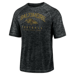 Baltimore Ravens Shade Battle Ready Raglan Space-Dye T-Shirt - Black on sale