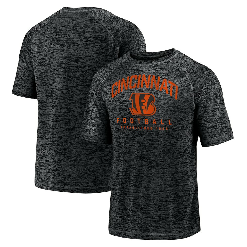 Cincinnati Bengals Shade Battle Ready Raglan Space-Dye T-Shirt - Black cheap