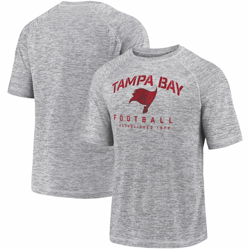 Tampa Bay Buccaneers Shade Battle Ready Raglan Space-Dye T-Shirt - Gray outlet