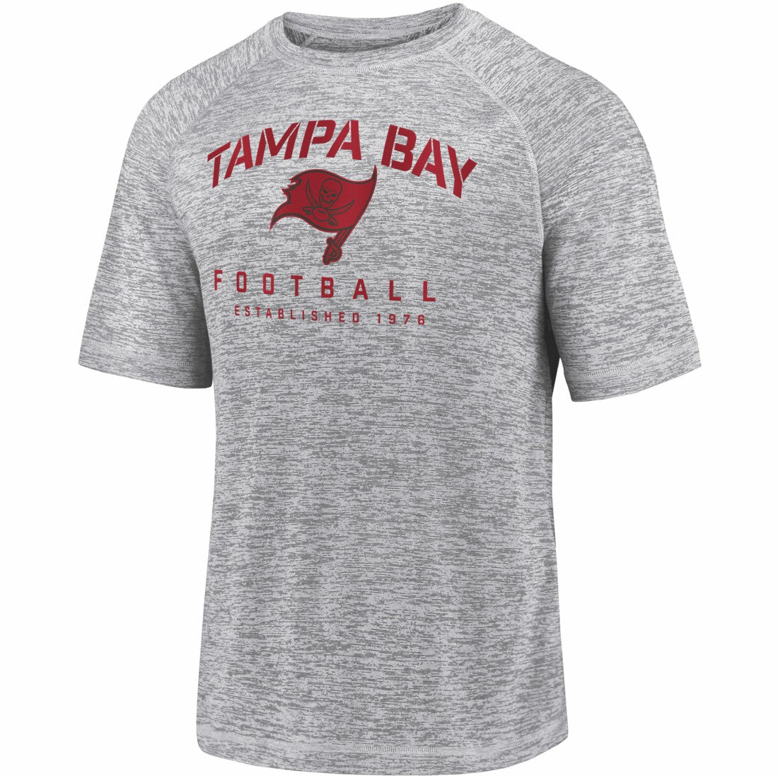 Tampa Bay Buccaneers Shade Battle Ready Raglan Space-Dye T-Shirt - Gray outlet