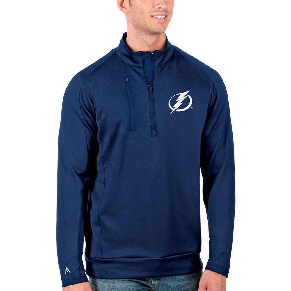 Tampa Bay Lightning Antigua Generation Quarter-Zip Pullover Jacket - Royal Pullover