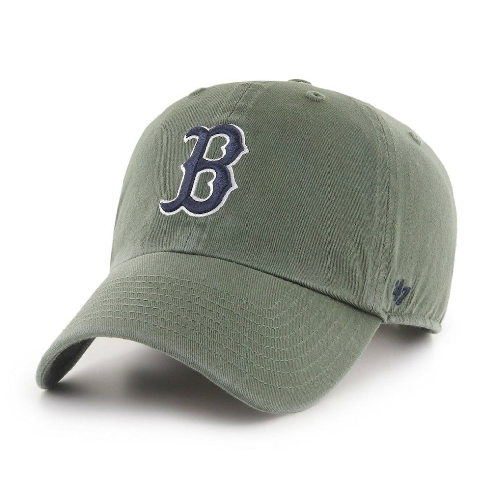 Boston Red Sox Moss Clean Up Adjustable Hat Green