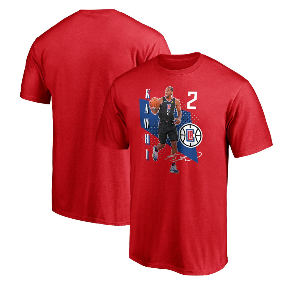 Kawhi Leonard LA Clippers Pick & Roll T-Shirt - Red on sale
