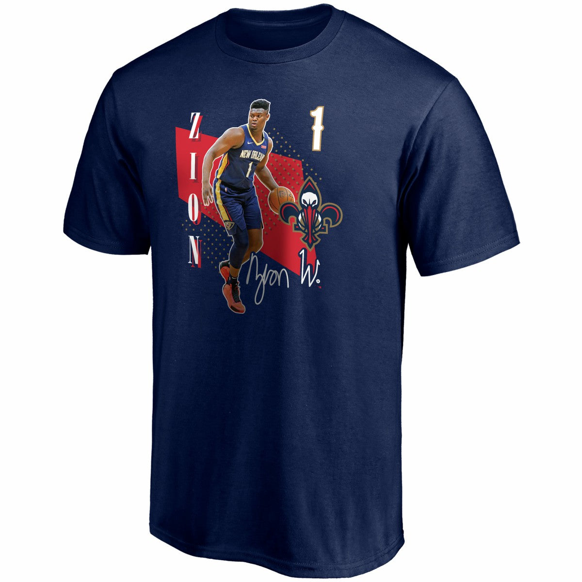 Zion Williamson New Orleans Pelicans Pick & Roll T-Shirt - Navy cheap