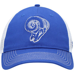 Los Angeles Rams Fundamental Vintage Trucker Unstructured Adjustable Hat - Royal/White on sale