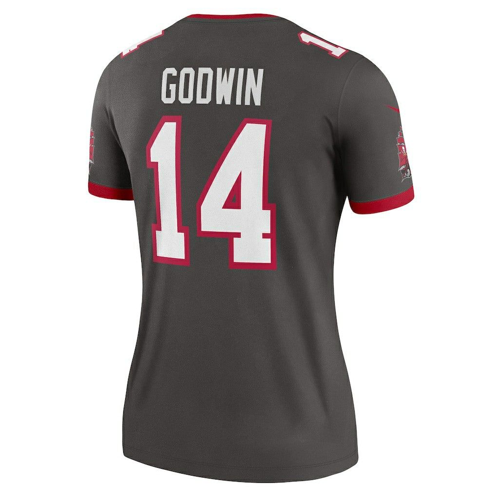 Chris Godwin Tampa Bay Buccaneers Women's Alternate Legend Player Performance Top - Pewter sale
