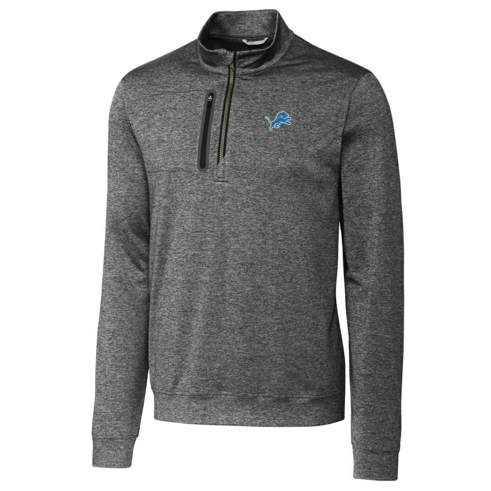 Detroit Lions Cutter & Buck Stealth Quarter-Zip Jacket - Gray online