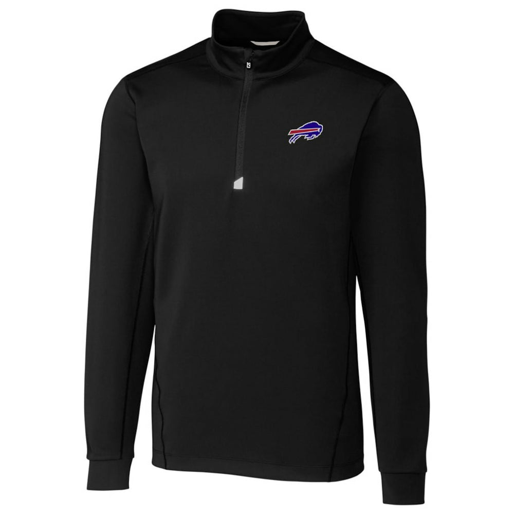 Buffalo Bills Cutter & Buck Traverse Quarter-Zip Pullover Jacket - Black for sale