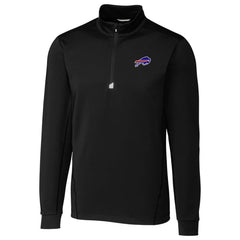 Buffalo Bills Cutter & Buck Traverse Quarter-Zip Pullover Jacket - Black for sale