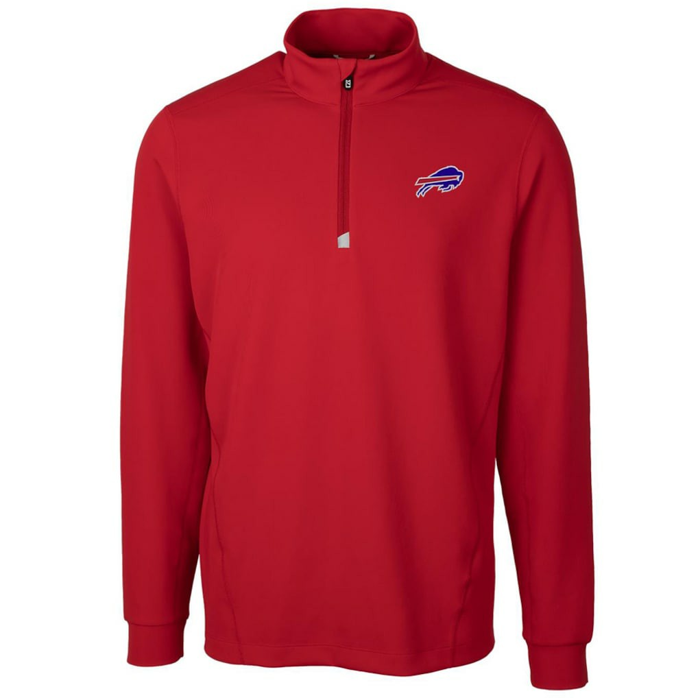 Buffalo Bills Cutter & Buck Traverse Quarter-Zip Pullover Jacket - Red cheap