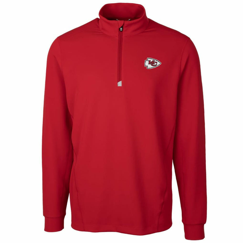 Kansas City Chiefs Cutter & Buck Traverse Quarter-Zip Pullover Jacket - Red discount