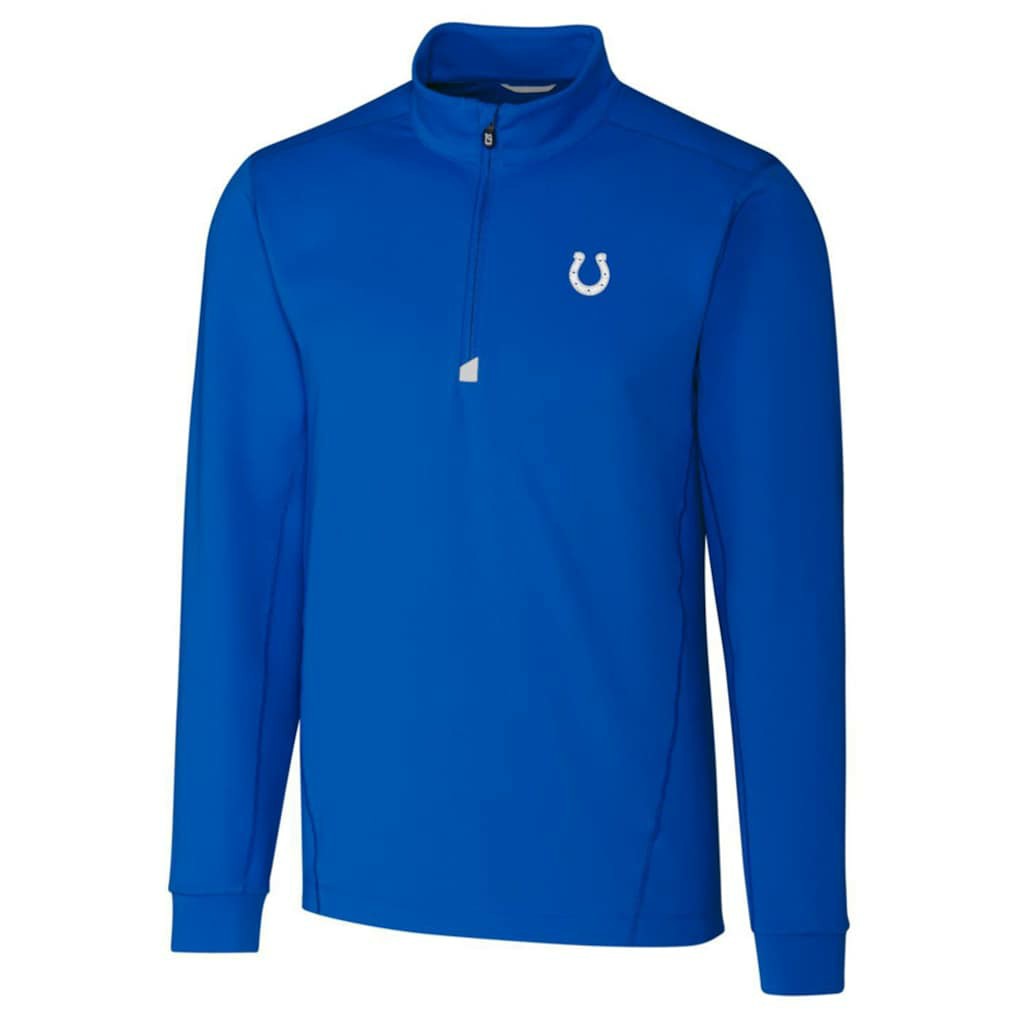 Indianapolis Colts Cutter & Buck Traverse Quarter-Zip Pullover Jacket - Royal cheap