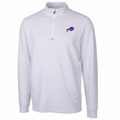 Buffalo Bills Cutter & Buck Traverse Quarter-Zip Pullover Jacket - White for sale