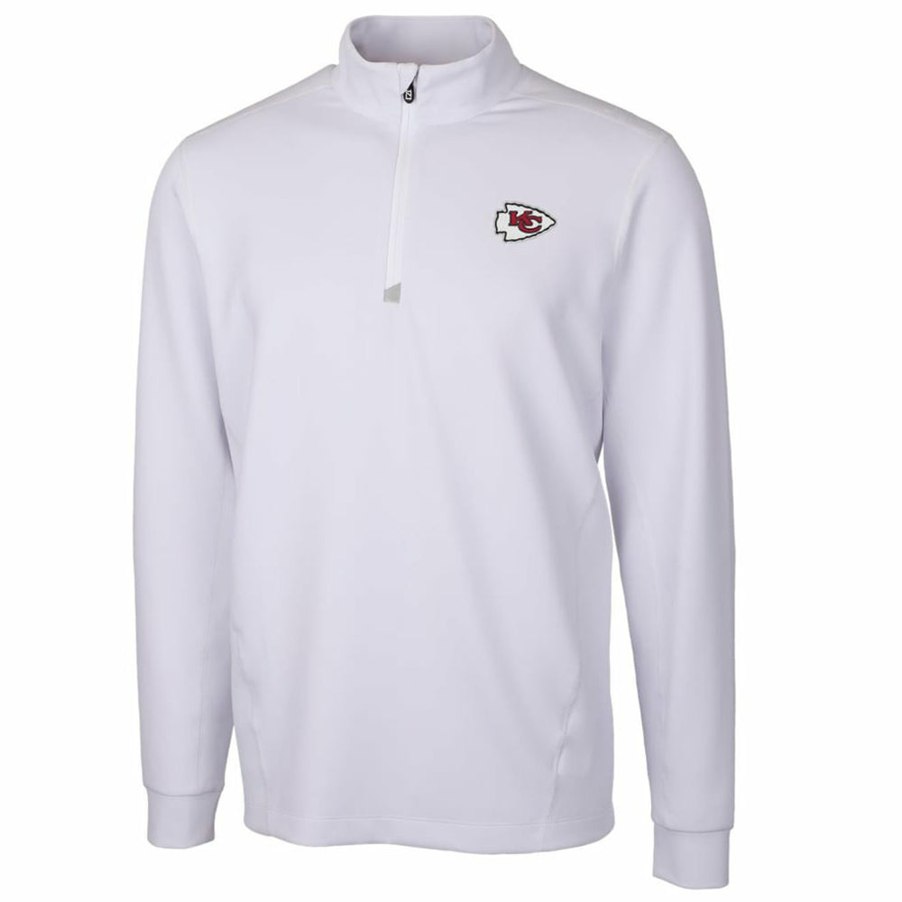 Kansas City Chiefs Cutter & Buck Traverse Quarter-Zip Pullover Jacket - White online