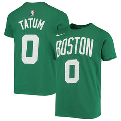 Jayson Tatum Boston Celtics Youth Logo Name & Number Performance T-Shirt - Kelly Green shop
