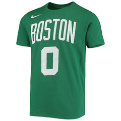 Jayson Tatum Boston Celtics Youth Logo Name & Number Performance T-Shirt - Kelly Green shop