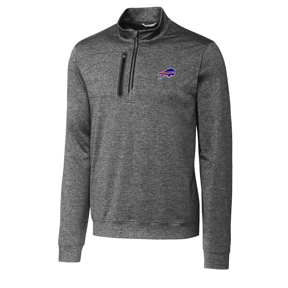 Buffalo Bills Cutter & Buck Big & Tall Stealth Quarter-Zip Pullover Jacket - Gray cheap