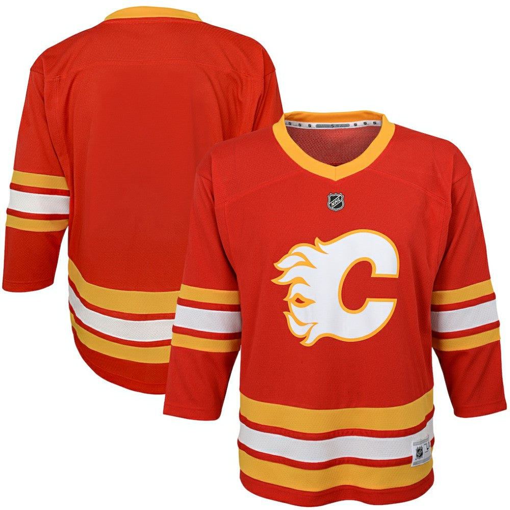Calgary Flames Youth Home Replica Blank Jersey - Red Jerseys